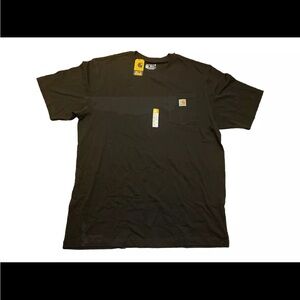 NWT Carhartt Pocket T shirt Men’s XL Olive Green Loose Fit Casual Short Sleeve